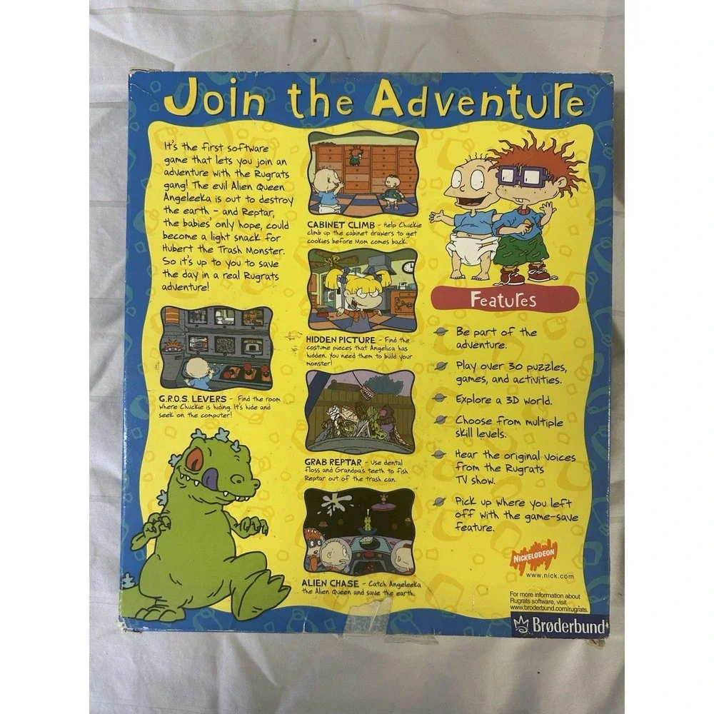 Vintage Rugrats On CD-ROM Adventure Game Windows 95/98